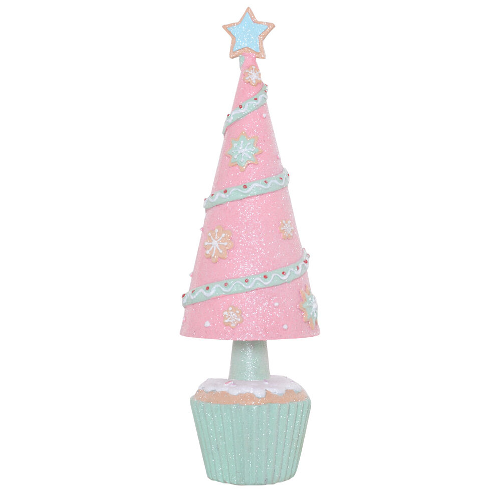 Gibson Gifts Fairy Floss Gingerbread Tree Christmas Decoration 100x100x310mm