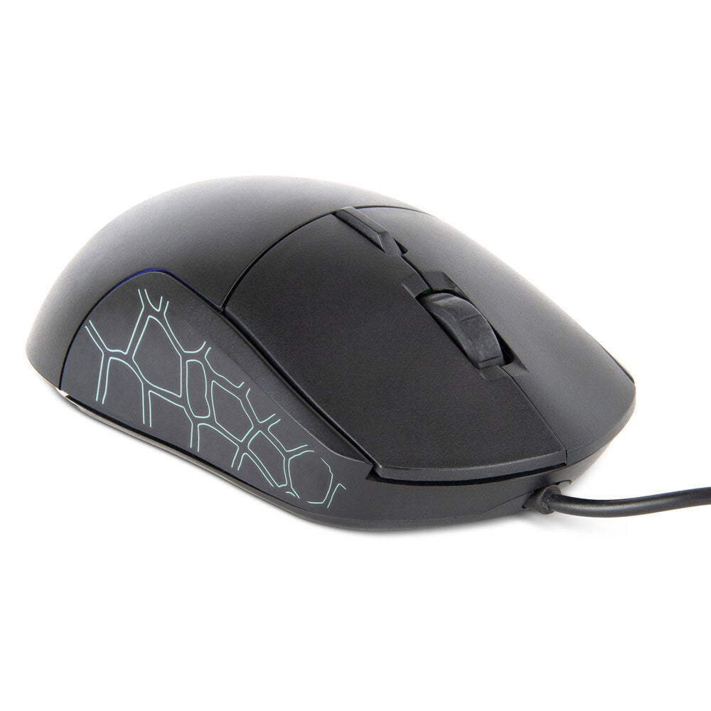 Gecko Wired Optical Gaming Mouse w/ Switching DPI & Coloured LEDs