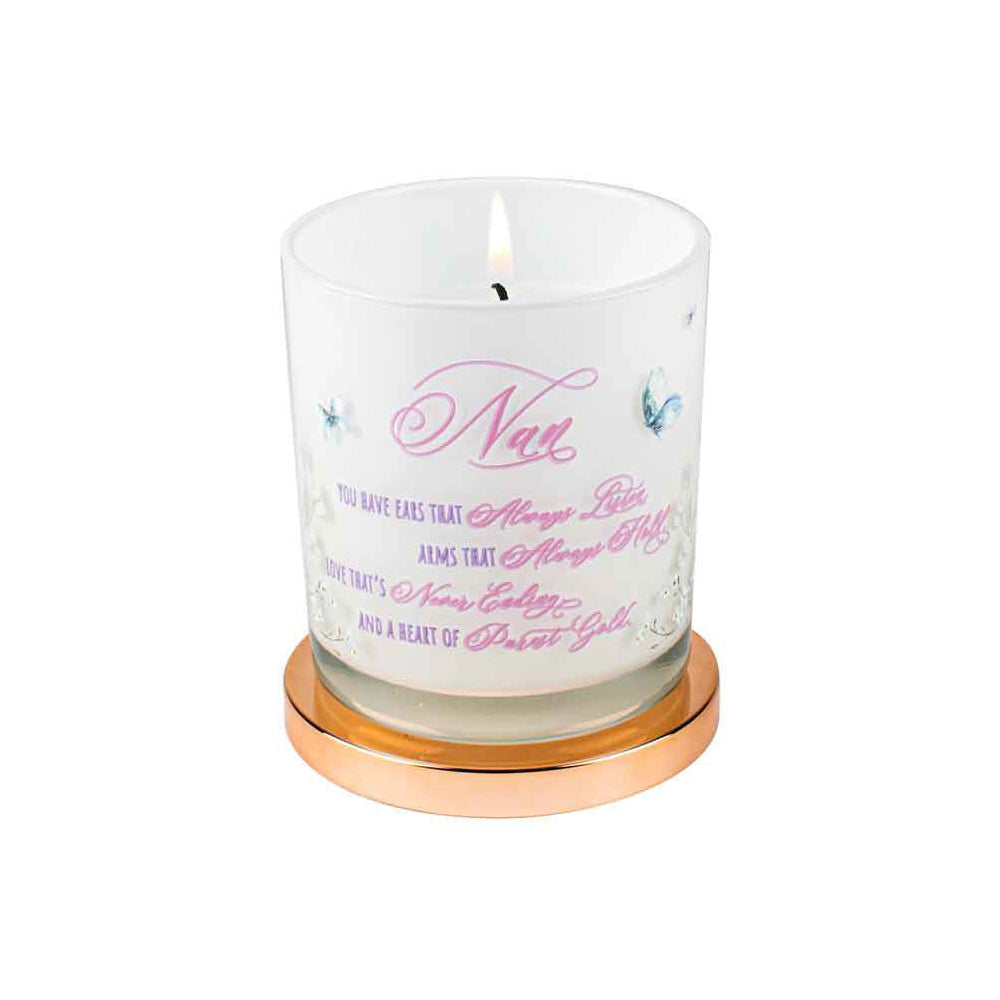 2PK Nan Candle Vanilla Scented 45hr Burn Time 9 x 8cm Gift Set