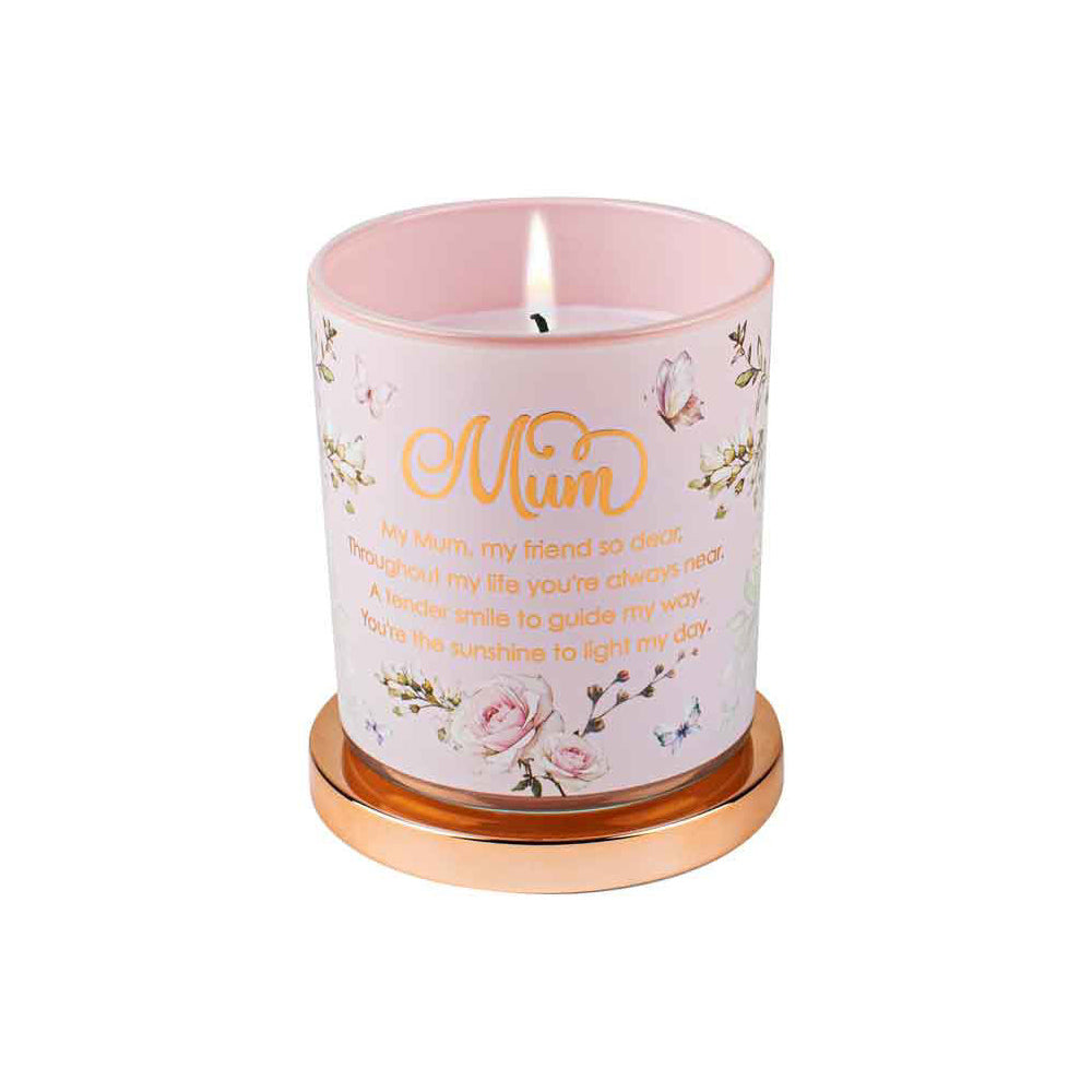 2PK Mum Candle Vanilla Scented 45hr Burn Time 9 x 8cm Gift Set