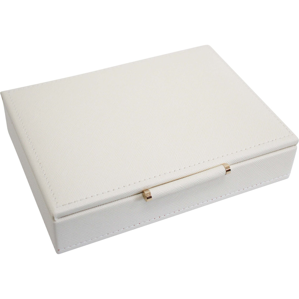 LVD MDF 17.5x13.5cm Jewellery Box Storage Low Rectangle - Ivory