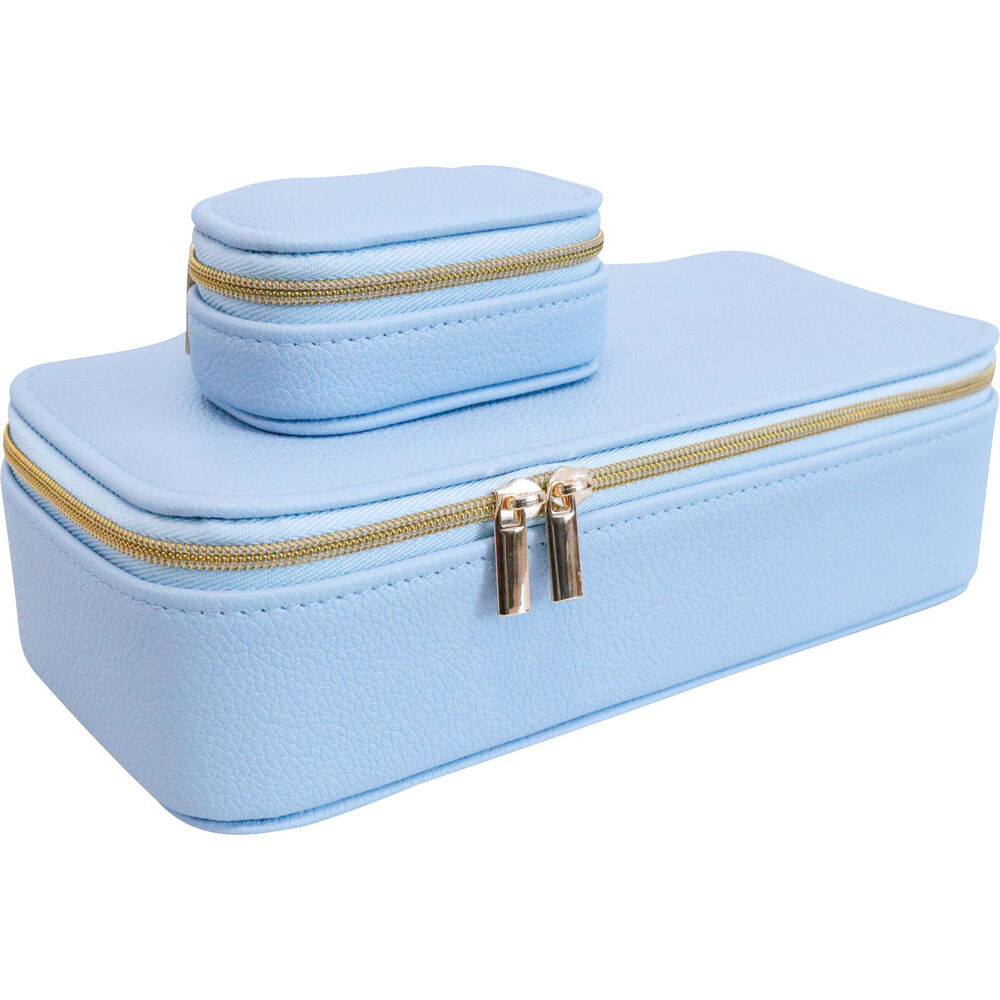LVD Jewellery Travel Small Powder Storage Organiser - Blue