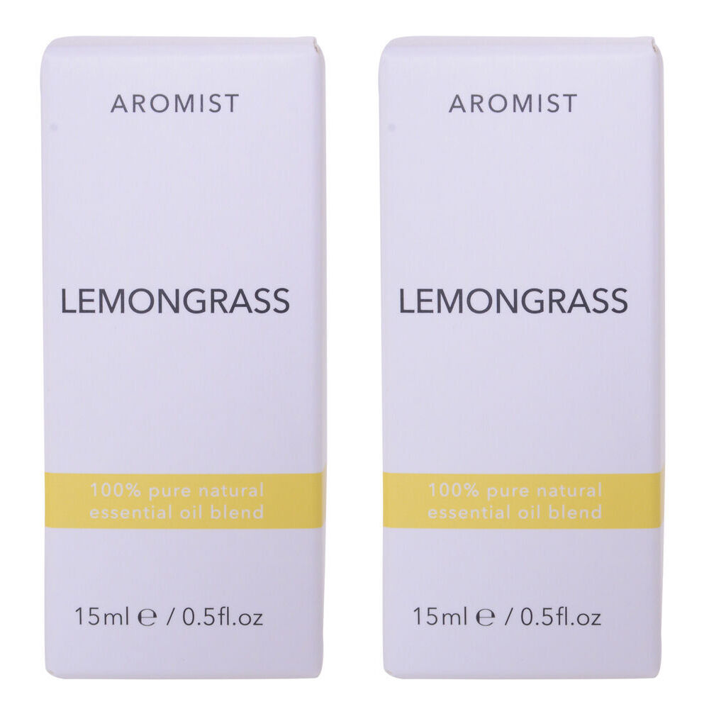 2PK Gibson Gifts Aromist Oil Aromatherapy 15ml - Lemongrass Scent