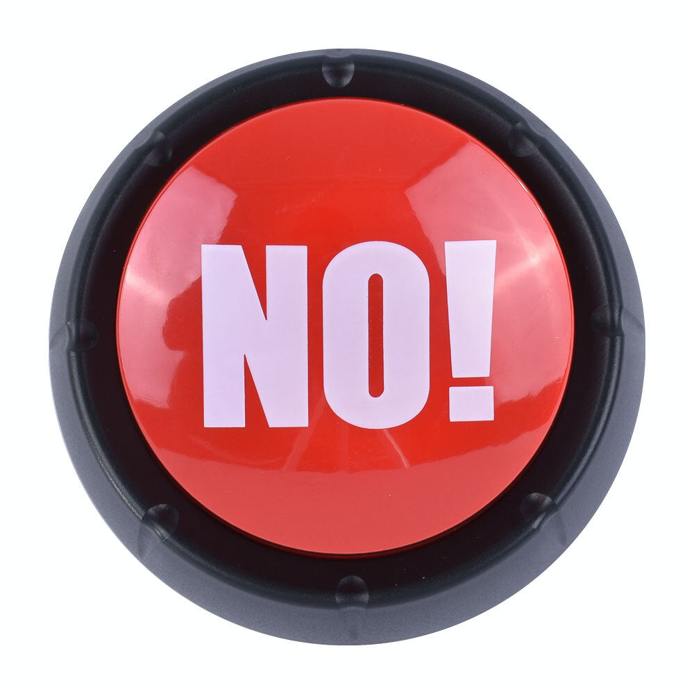 Living Today Yes! and No! Sound Effect Novelty Joke Buttons 8+