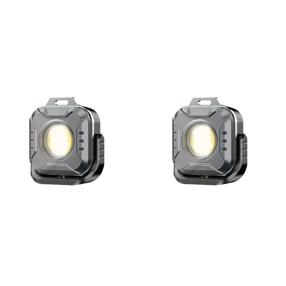 2PK Sansai Portable Rechargeable Waterproof 6W LED Work Light 6.1x5.6x2.8cm