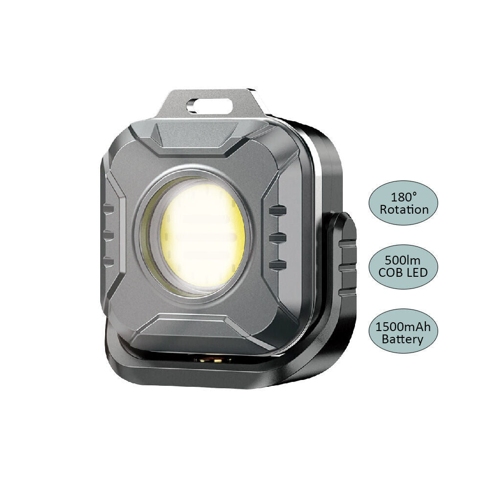2PK Sansai Portable Rechargeable Waterproof 6W LED Work Light 6.1x5.6x2.8cm