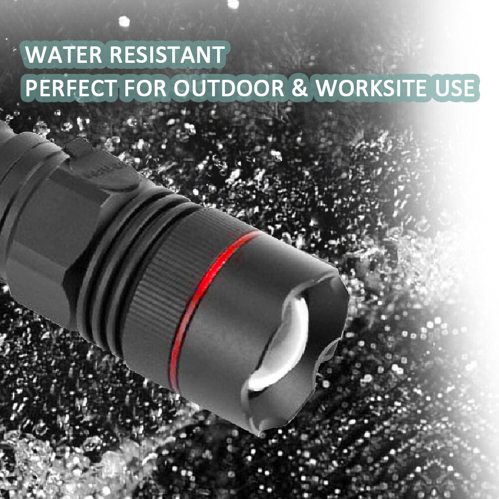 Sansai Tactical Grade Rechargeable Water Resistant 5W LED Torch 29x25.5x117mm