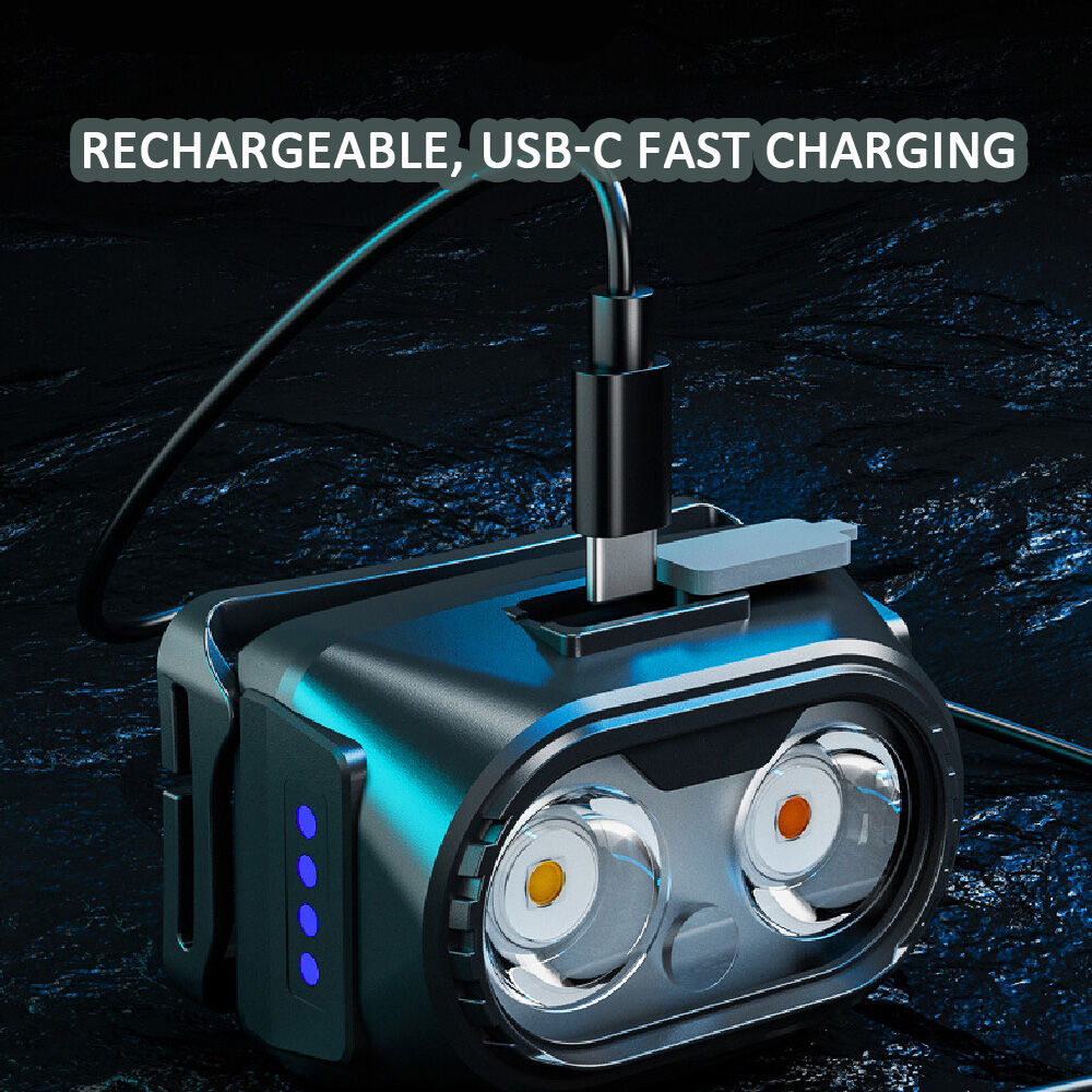 Sansai Rechargeable Motion Sensor LED Headlamp w/ Adjustable Band 5.8x4x3.5cm
