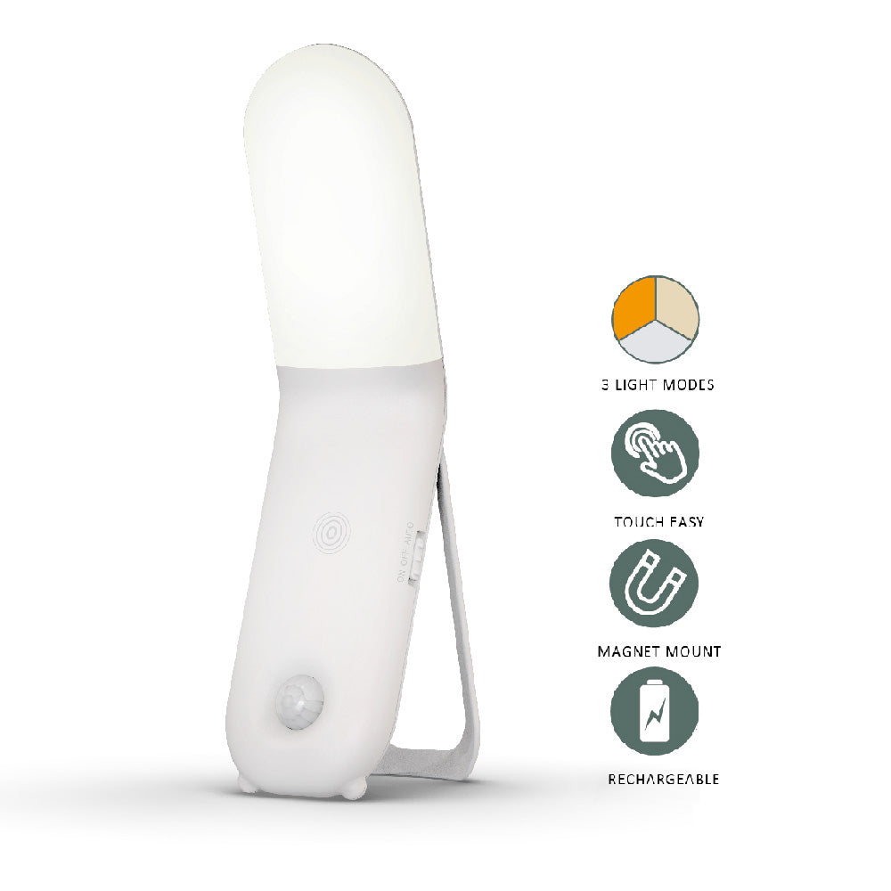 2PK Sansai LED Sensor Touch Light 3 Modes 17x4 cm White