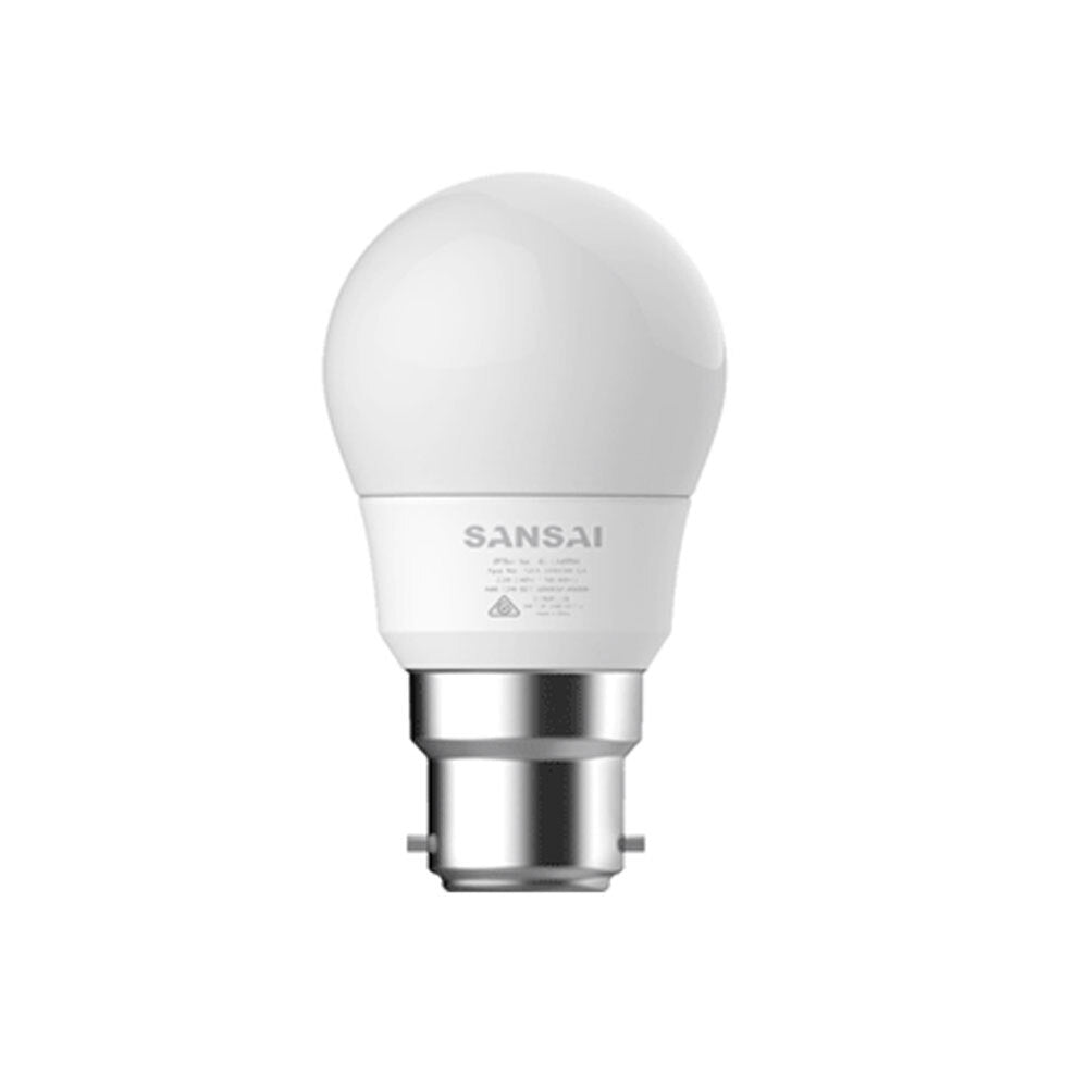 6PK Sansai LED Light Bulb G45 5W B22 Cool White