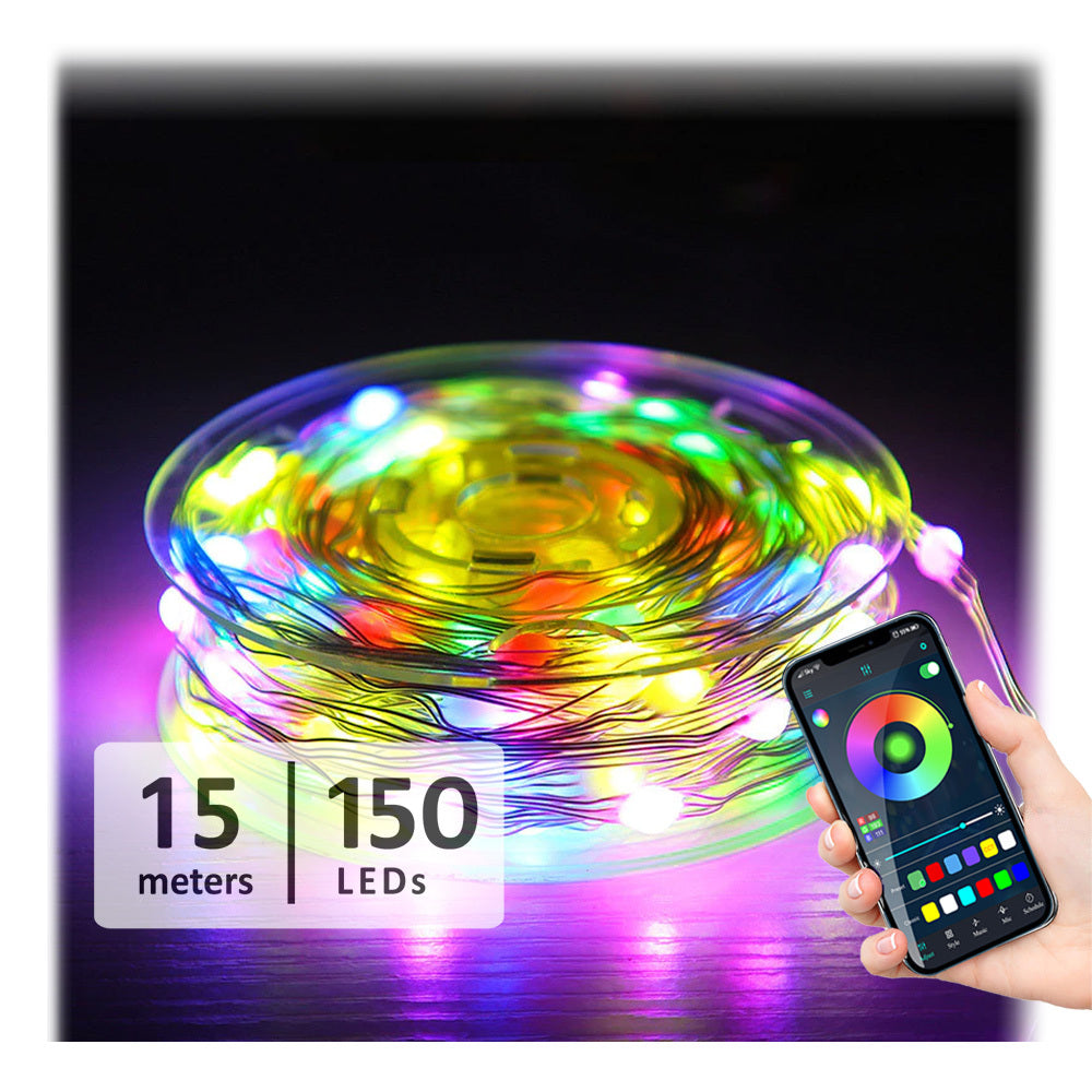 Sansai 15m RGB LED Fairy Strip Lights w/Remote