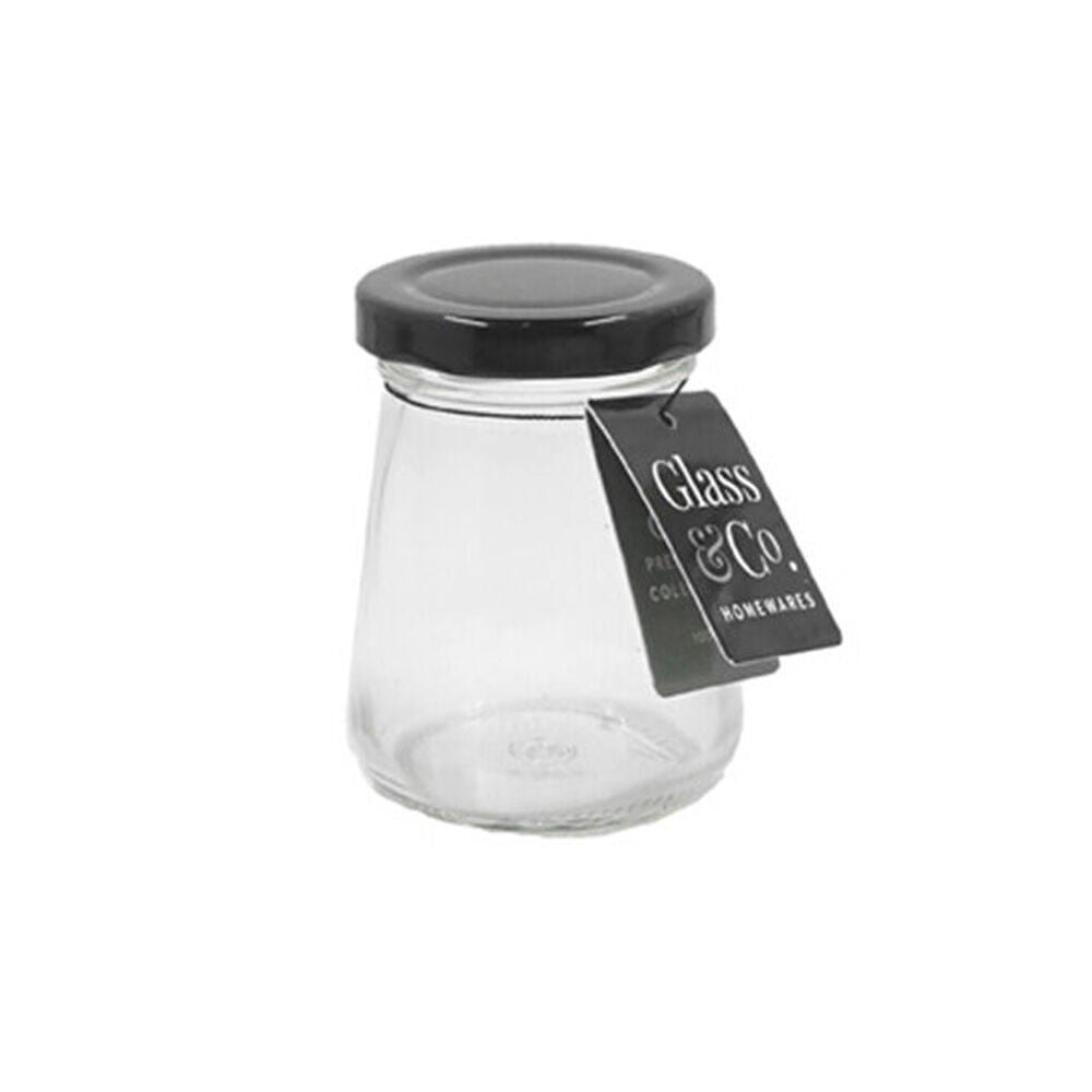 24PK The Styled Room 100ml Cleo Milk Glass Jar Assorted - Black/Gold/White