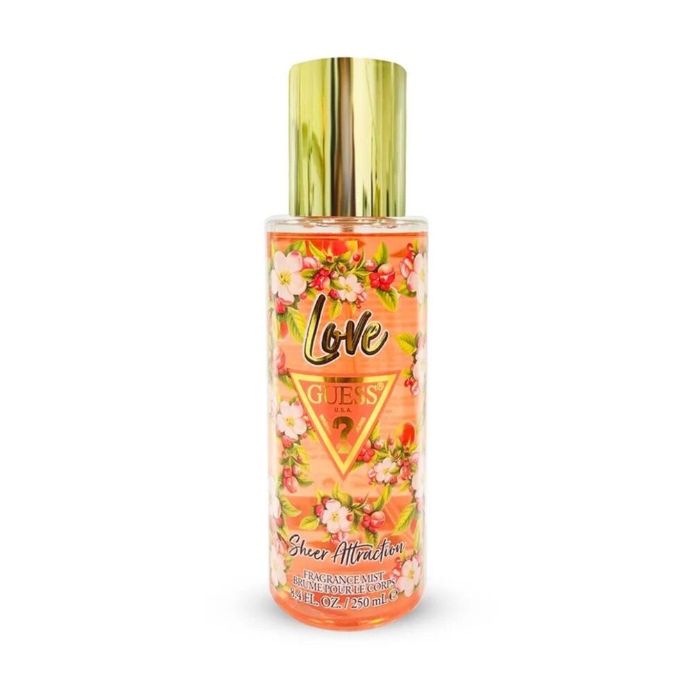 2PK Guess Love Sheer Attraction Womens Fragrance Mist Spray 250mL