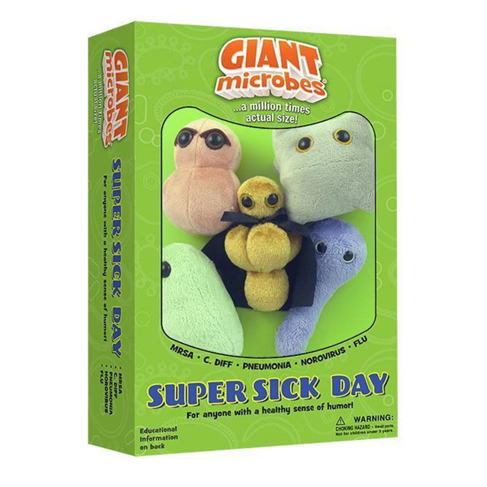 5pc Giant Microbes Super Sick Day Soft Stuffed Plush Toy