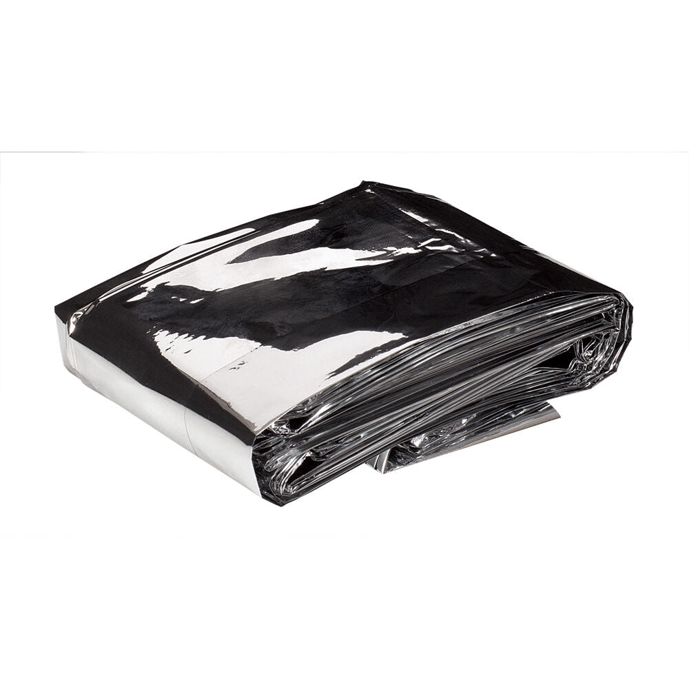 12PK Elemental Compact Emergency Blanket 200x137cm - Black