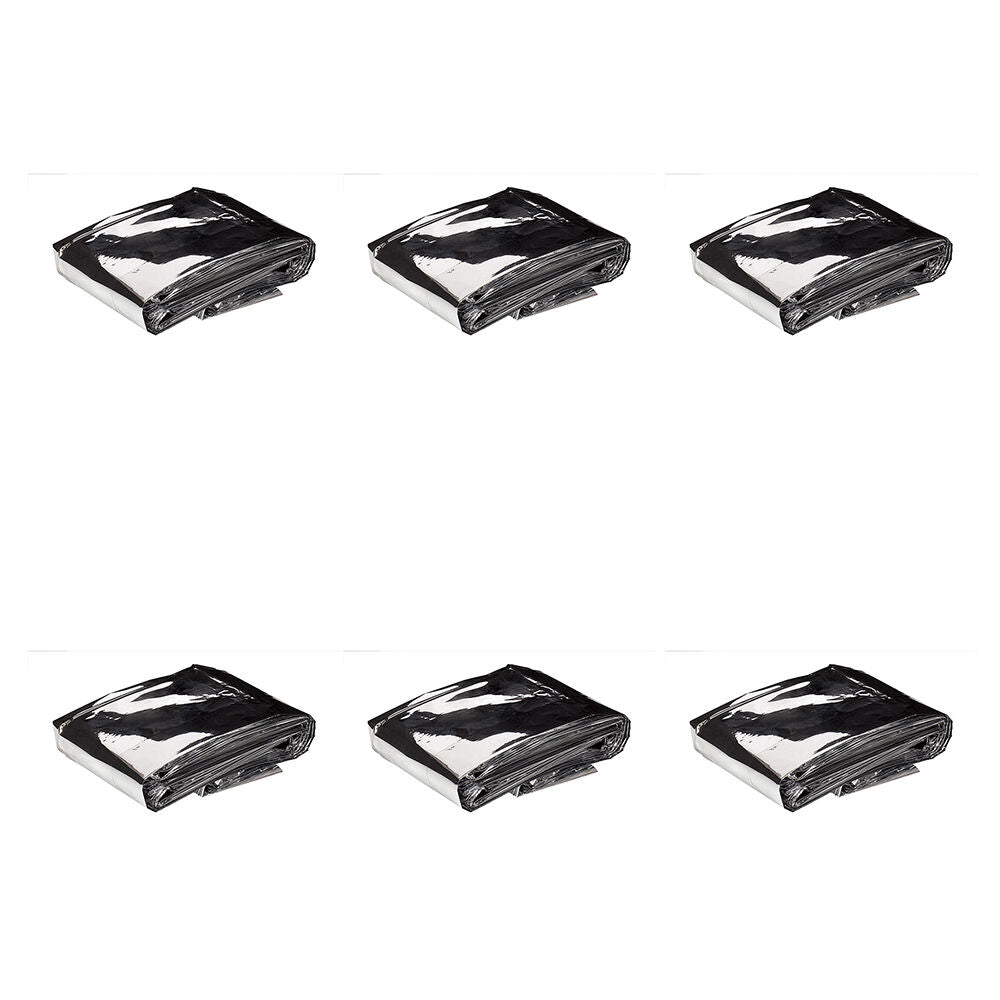 6PK Elemental Compact Emergency Blanket 200x137cm - Black