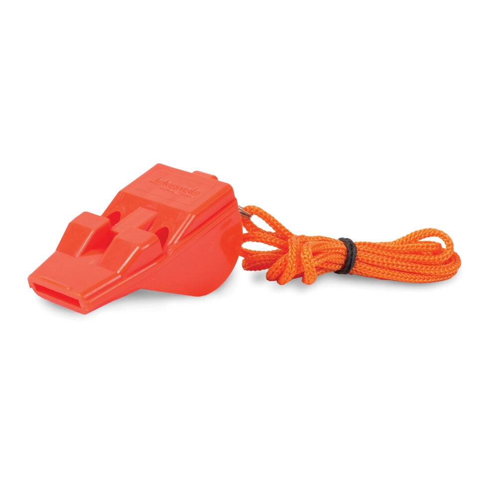 6PK Elemental Pro Blow Pealess Camping/Hiking Whistle - Orange