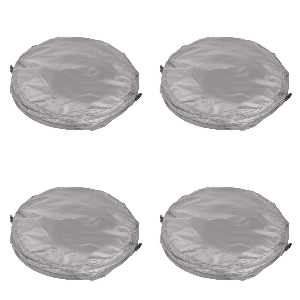 4PK Elemental 45L Portable Collapsible Bin 55x34.5cm - Grey