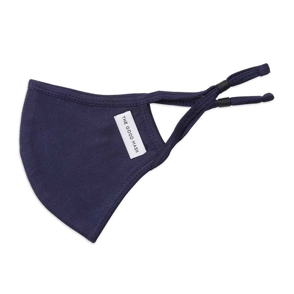 2PK The Good Brand Cotton Jersey Reusable Facemask - Midnight