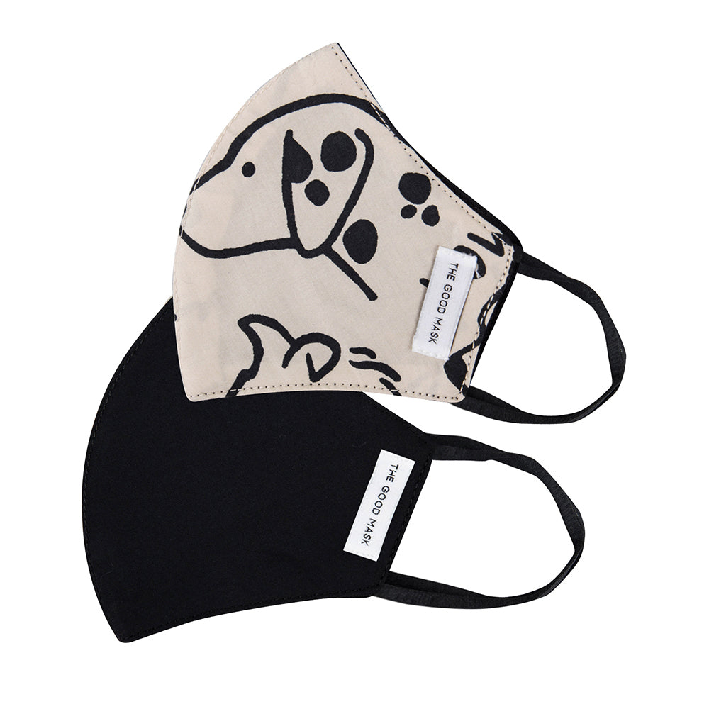 4PK The Good Brand Kids Reusable Breathable Face Mask Animal Kingdom 4-7yrs