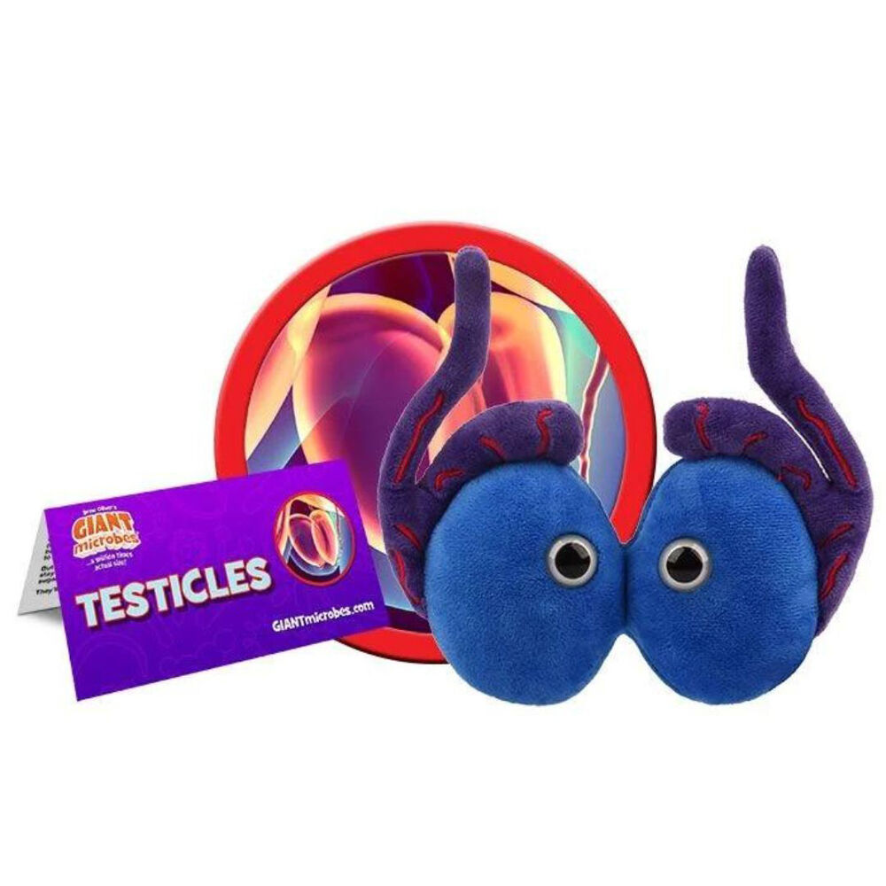 Giant Microbes Testicles Organ Educational Stuffed Science Plush Toy