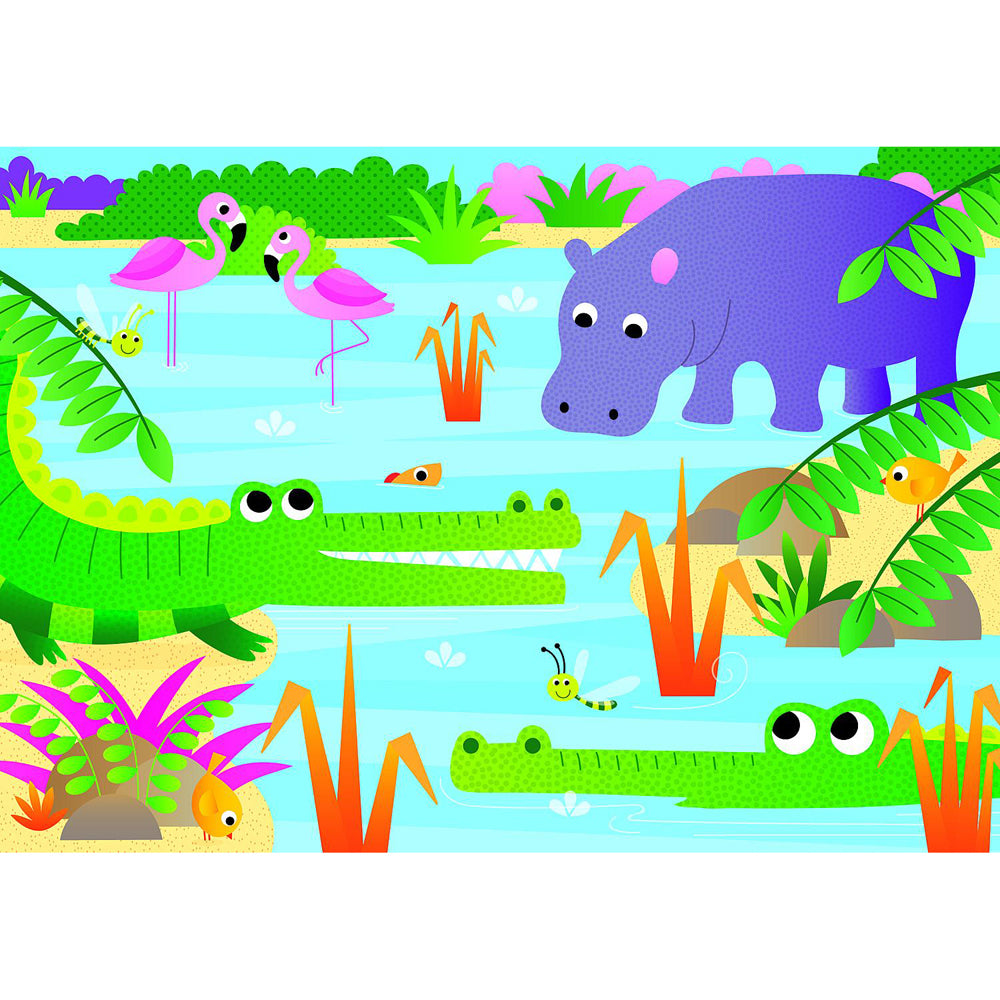 Galt 4 Puzzles In A Box Jungle Kids/Childrens Toy 3y+
