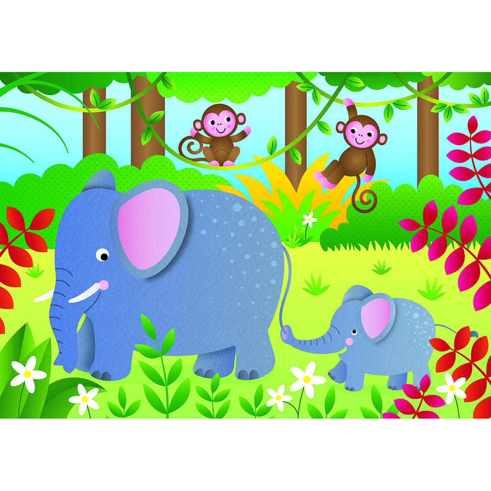 Galt 4 Puzzles In A Box Jungle Kids/Childrens Toy 3y+
