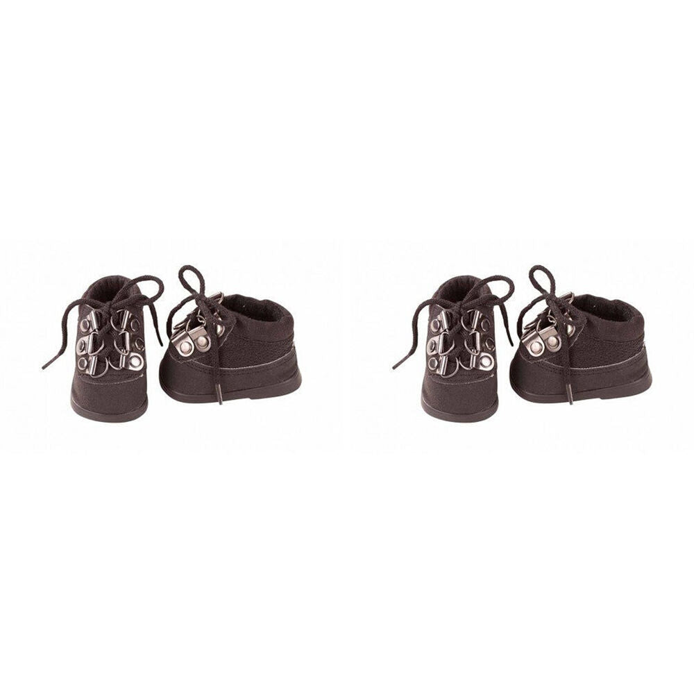 2PK Gotz Wardrobe Brown Walking Boots Pair Baby Girl Boy Doll Shoes 45-50cm