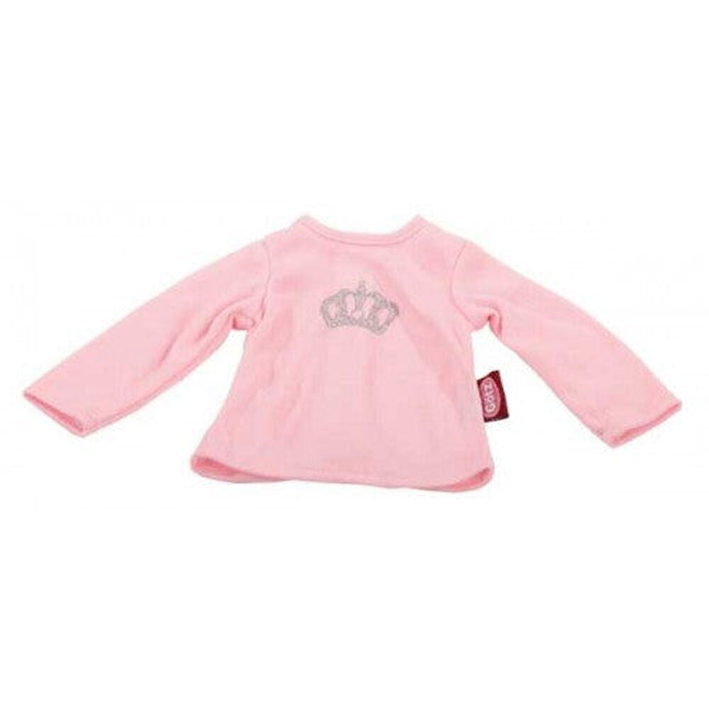 2PK Gotz Wardrobe Pink Long Sleeved Tshirt w/ Crown Baby Girl Doll Clothes 42cm