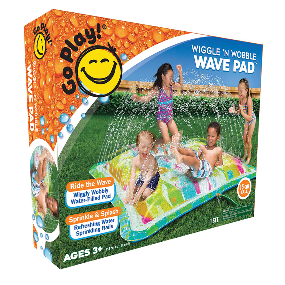 Go Play! Wiggle ‘N Wobble Wave Pad Inflatable Water-Filled Sprinkler 3Y+