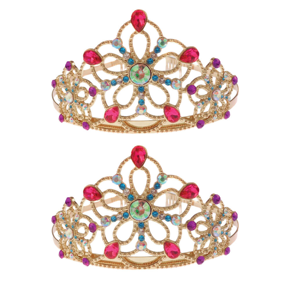 2PK Great Pretenders Bejewelled Tiara Kids Headpiece Hair Accessories 3y+ Gold