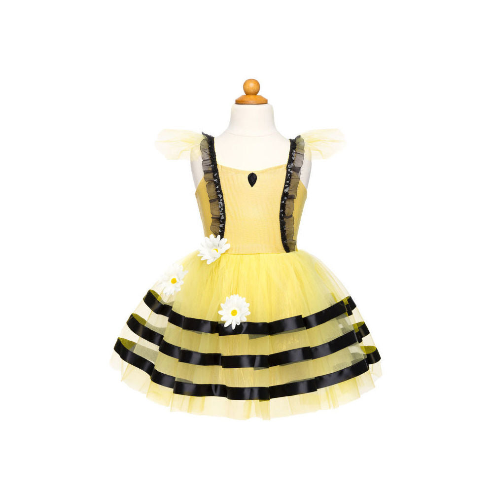 Great Pretenders Bumble Bee Dress & Headband Girls Kids Costume Set Size 3-4