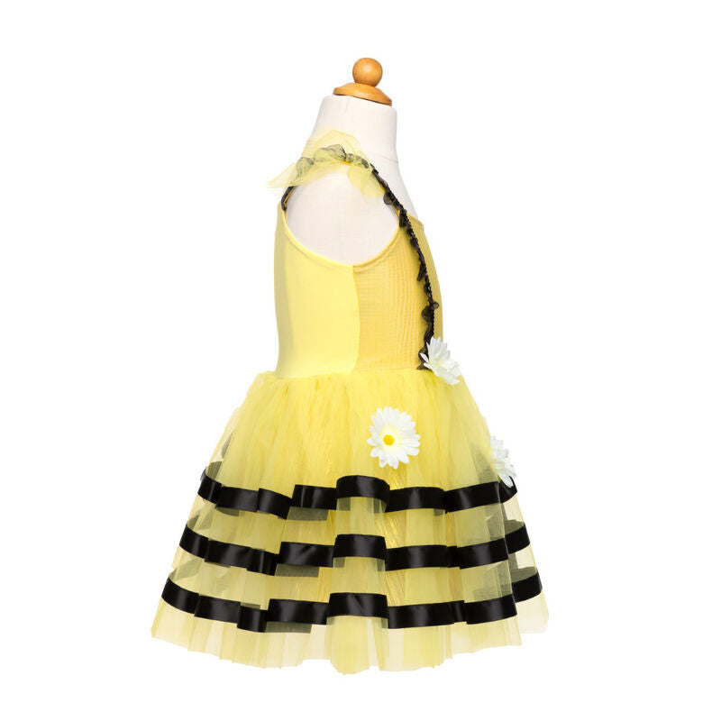 Great Pretenders Bumble Bee Dress & Headband Girls Kids Costume Set Size 3-4