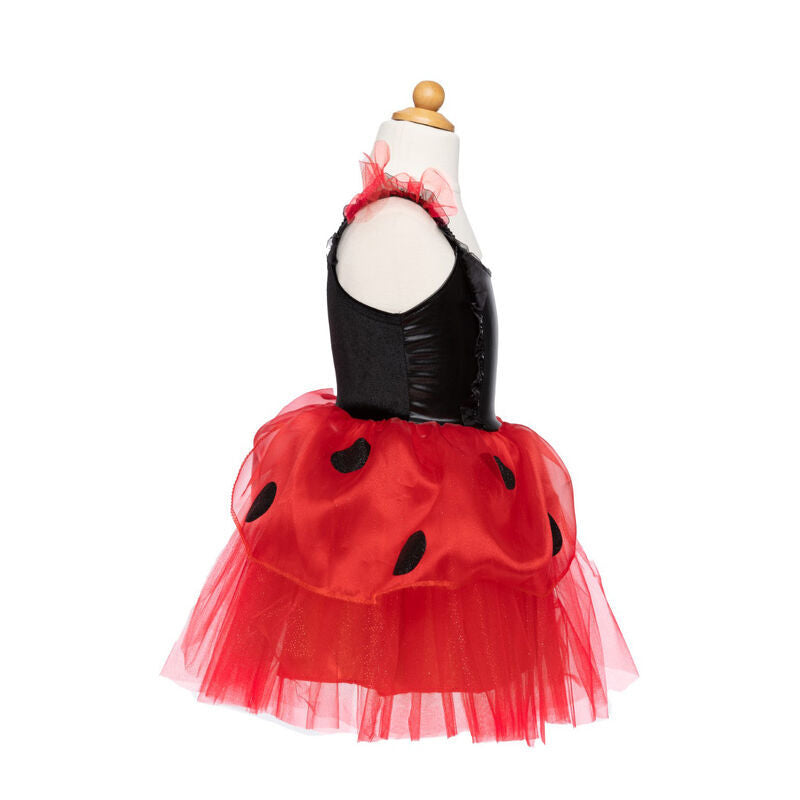 Great Pretenders Lady Bug Dress & Headband Girls Kids Costume Set Size 3-4