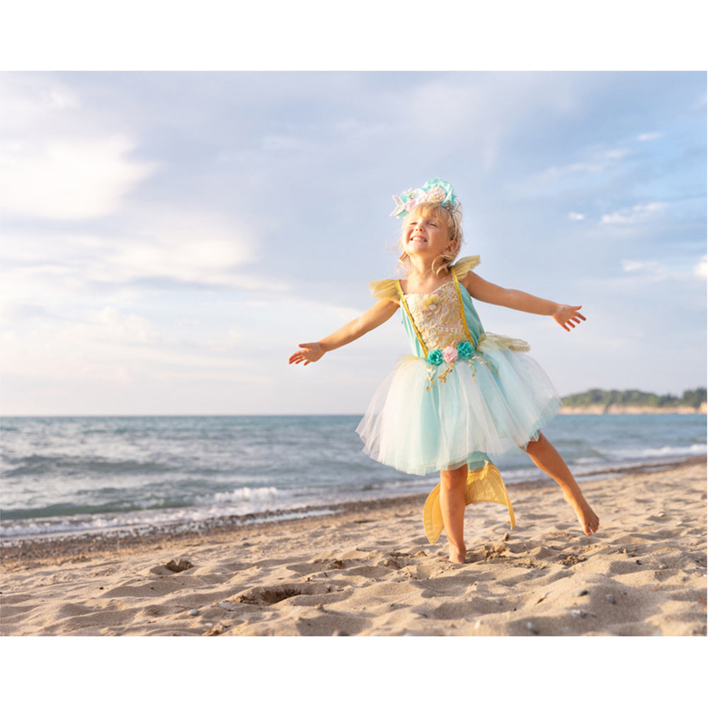 Great Pretenders Size 5-6 Mermalicious Dress w/ Tail Kids 4y+