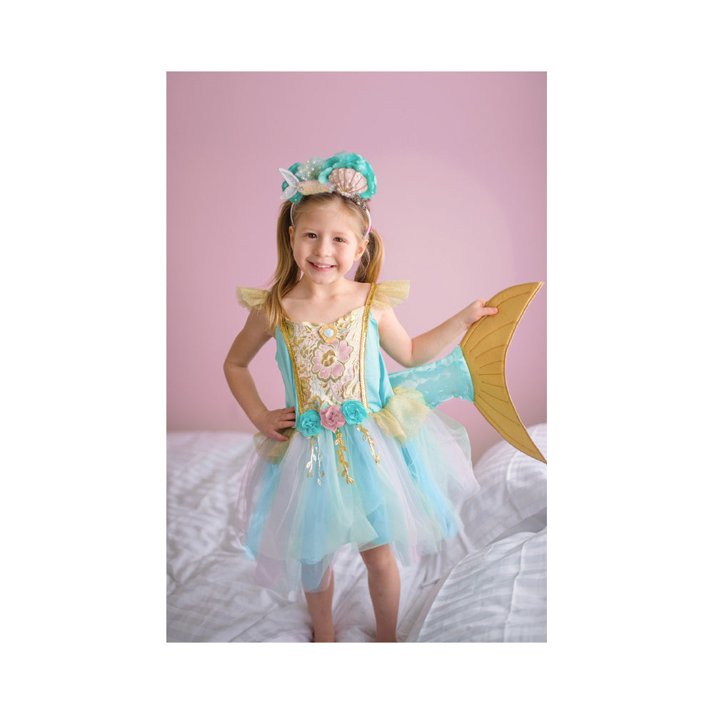 Great Pretenders Size 5-6 Mermalicious Dress w/ Tail Kids 4y+