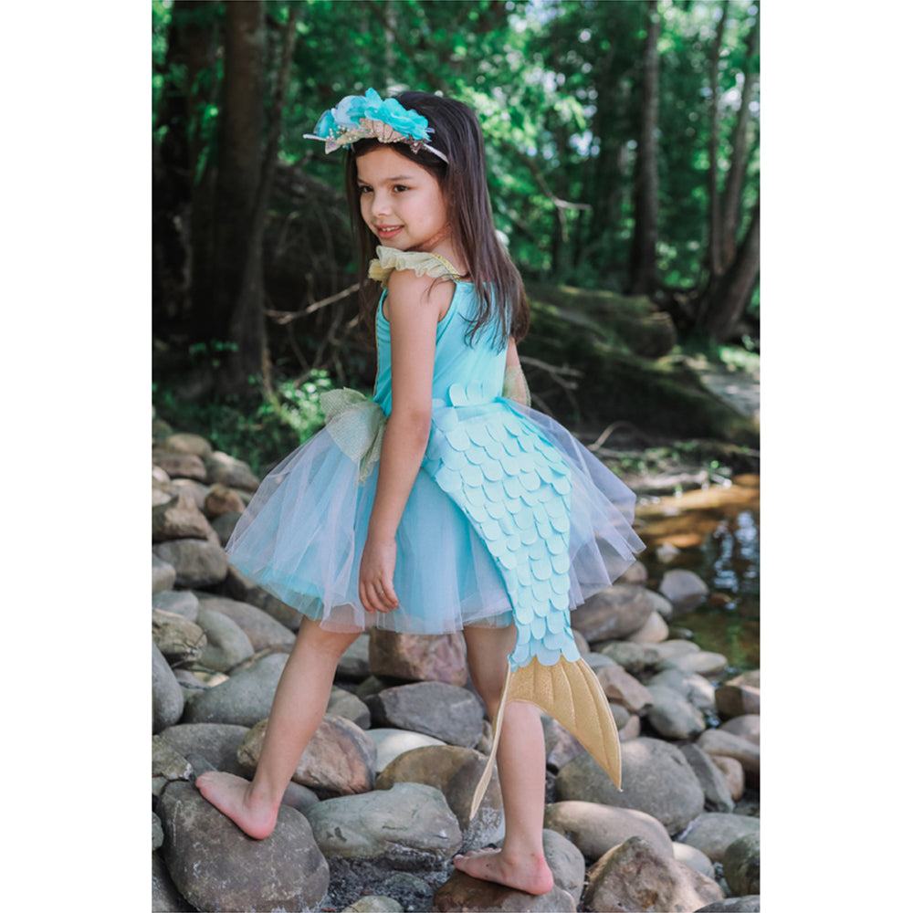 Great Pretenders Size 5-6 Mermalicious Dress w/ Tail Kids 4y+
