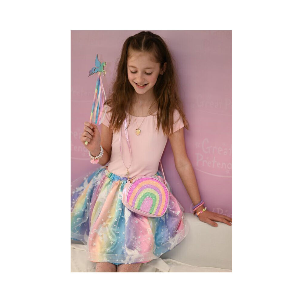 Great Pretenders Enchanted Unicorn Skirt & Wand Set Size 4-6 4y+