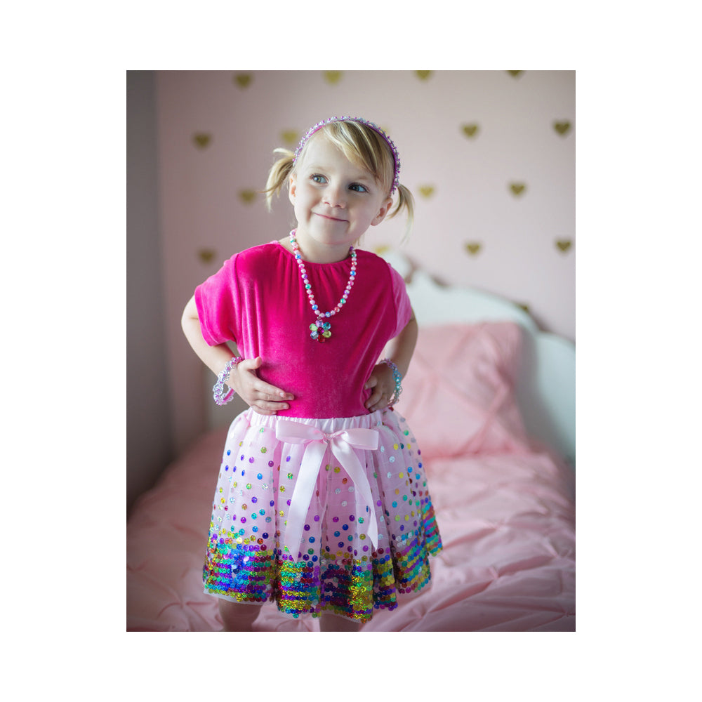 Great Pretenders Size 4-6 Party Fun Sequin Skirt Kids 3y+