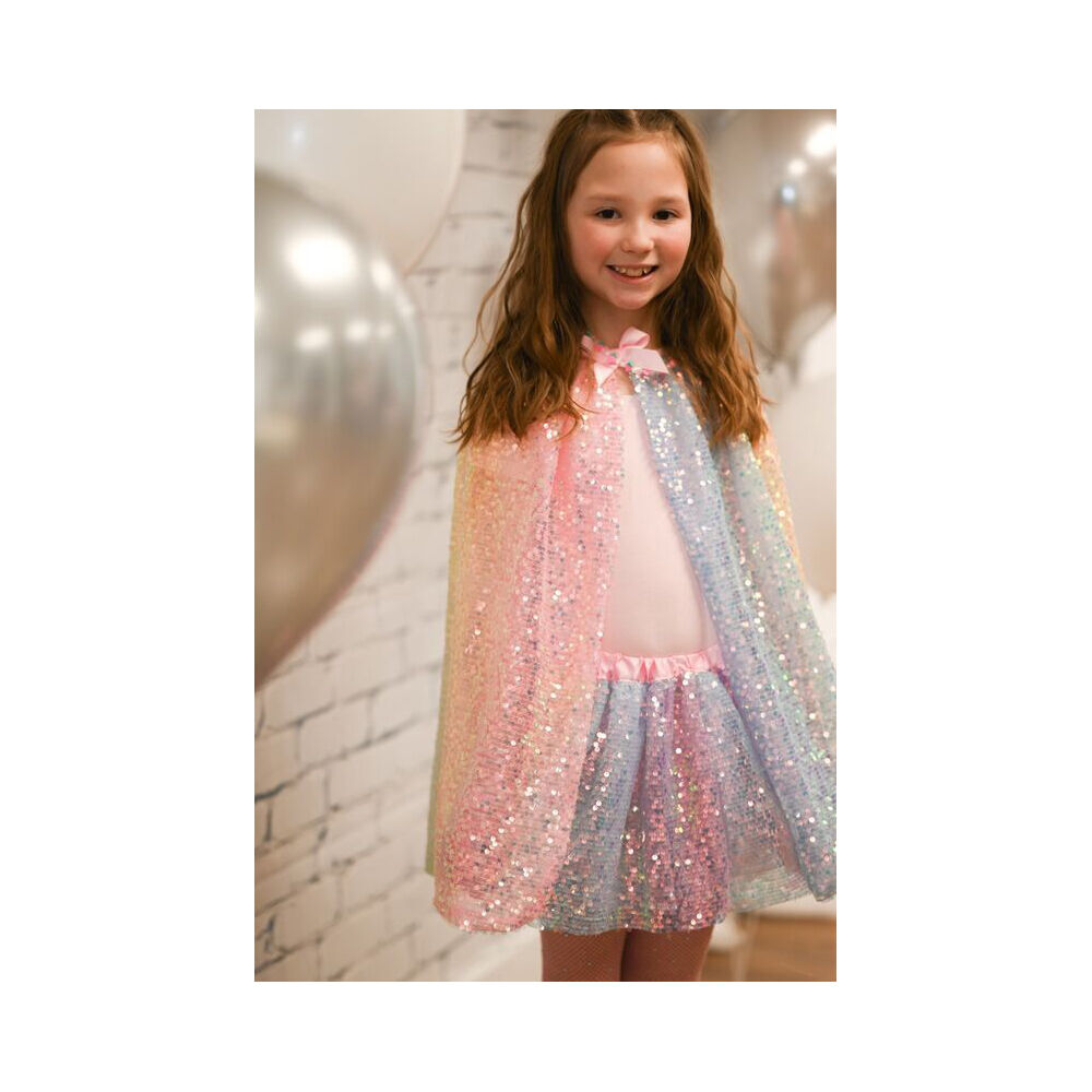 Great Pretenders Ombre Sequins Cape Size 4-6 Costume 4y+
