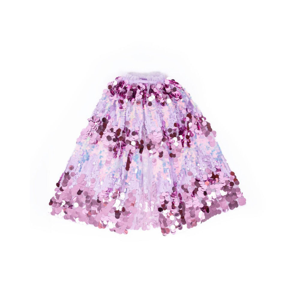 Great Pretenders 5th Avenue Purple Pailette Kids Costume Cape Size 4-6