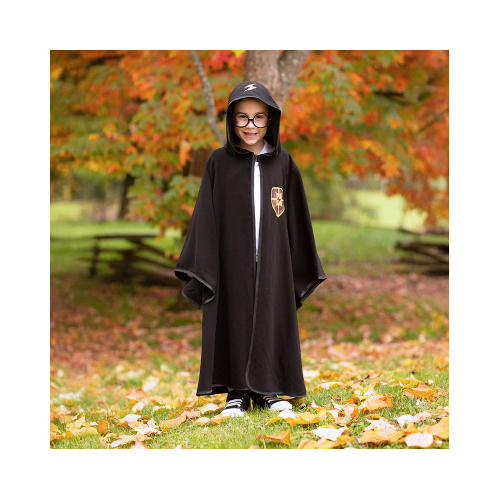 Great Pretenders Size 5-6 Wizard Cloak w/ Glasses Kids 3y+