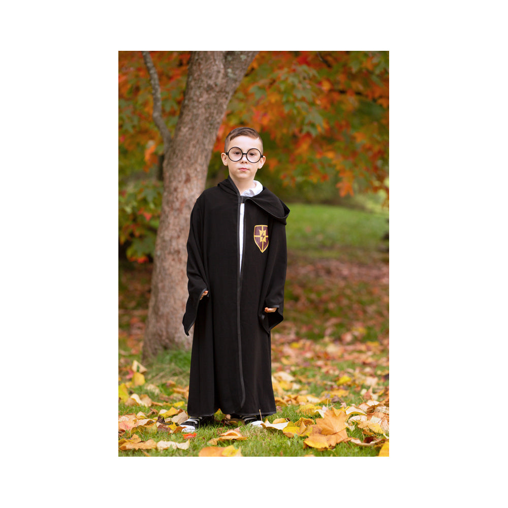 Great Pretenders Size 5-6 Wizard Cloak w/ Glasses Kids 3y+
