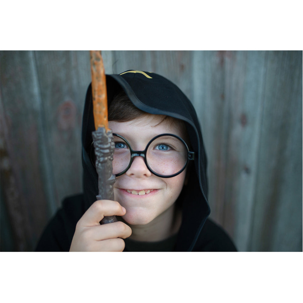 Great Pretenders Size 5-6 Wizard Cloak w/ Glasses Kids 3y+