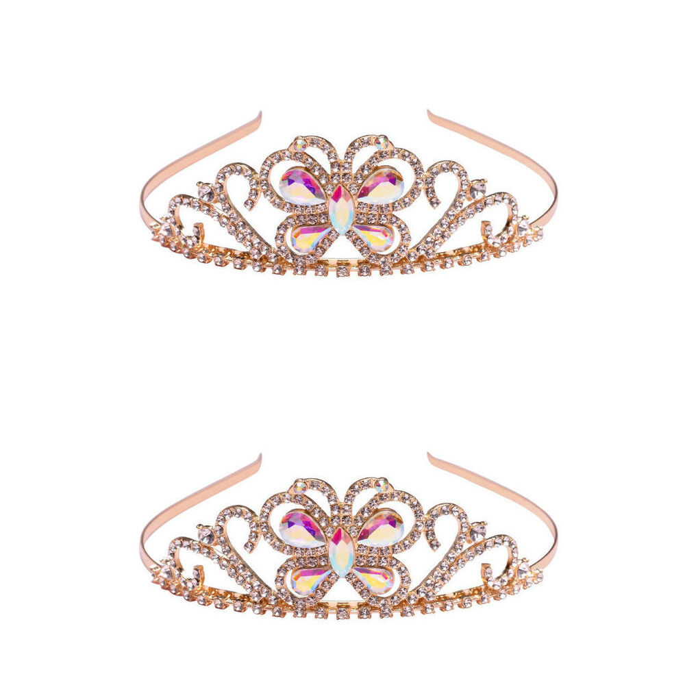 2PK Great Pretenders Boutique Butterfly Jewel Tiara Kids Headpiece Accessories 3y+