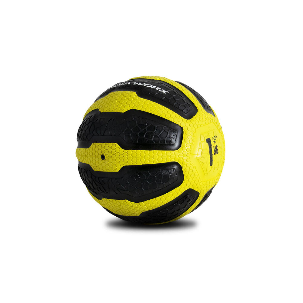 Medicine Ball Home Gym Crossfit Workout Exercise 1kg Black/Yellow