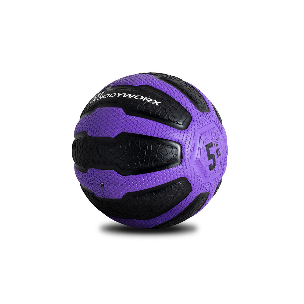Medicine Ball Home Gym Crossfit Workout Exercise 5kg Black/Purple