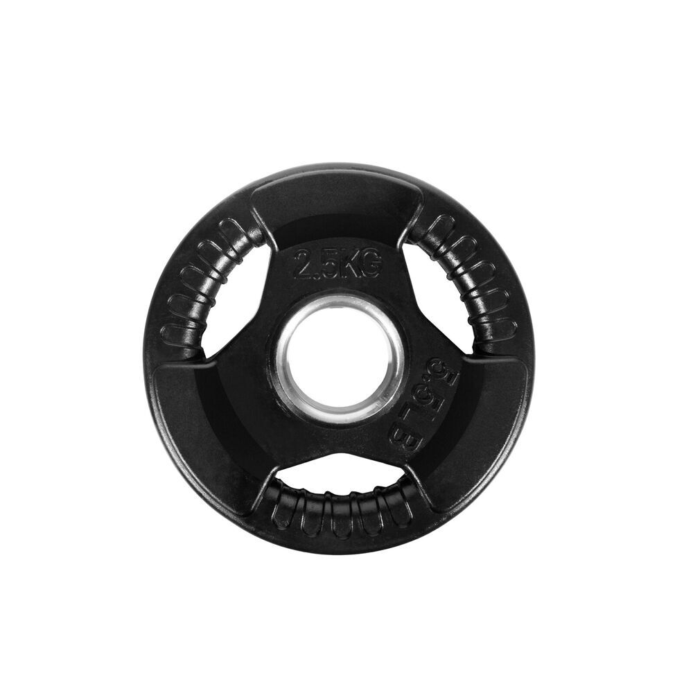 2PK Standard Rubber Ezy Grip Disc Weight Plate Home Gym Exercise 2.5kg