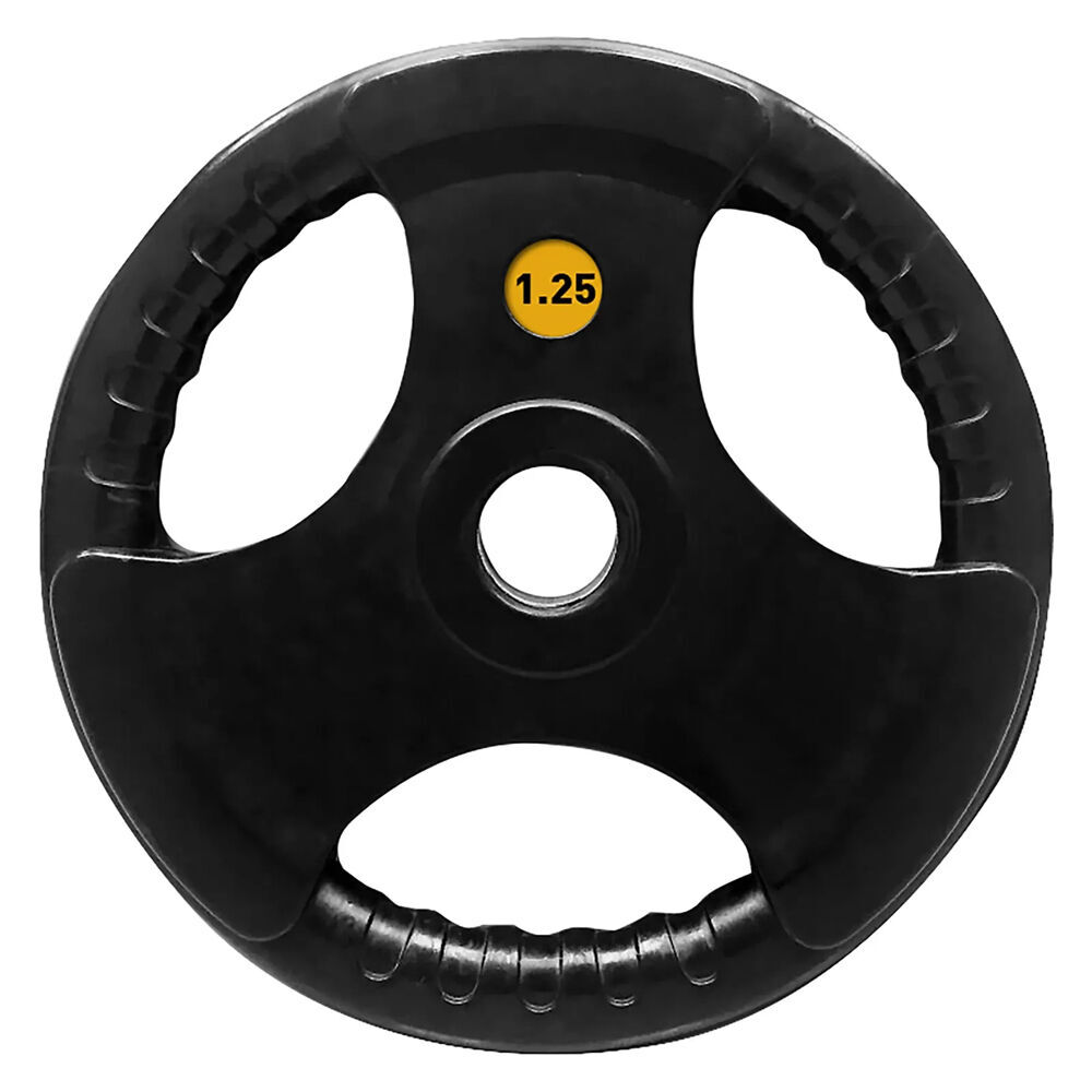 4PK Olympic Rubber Grip Plate Weight Lift Home Gym Exercise 1.25kg