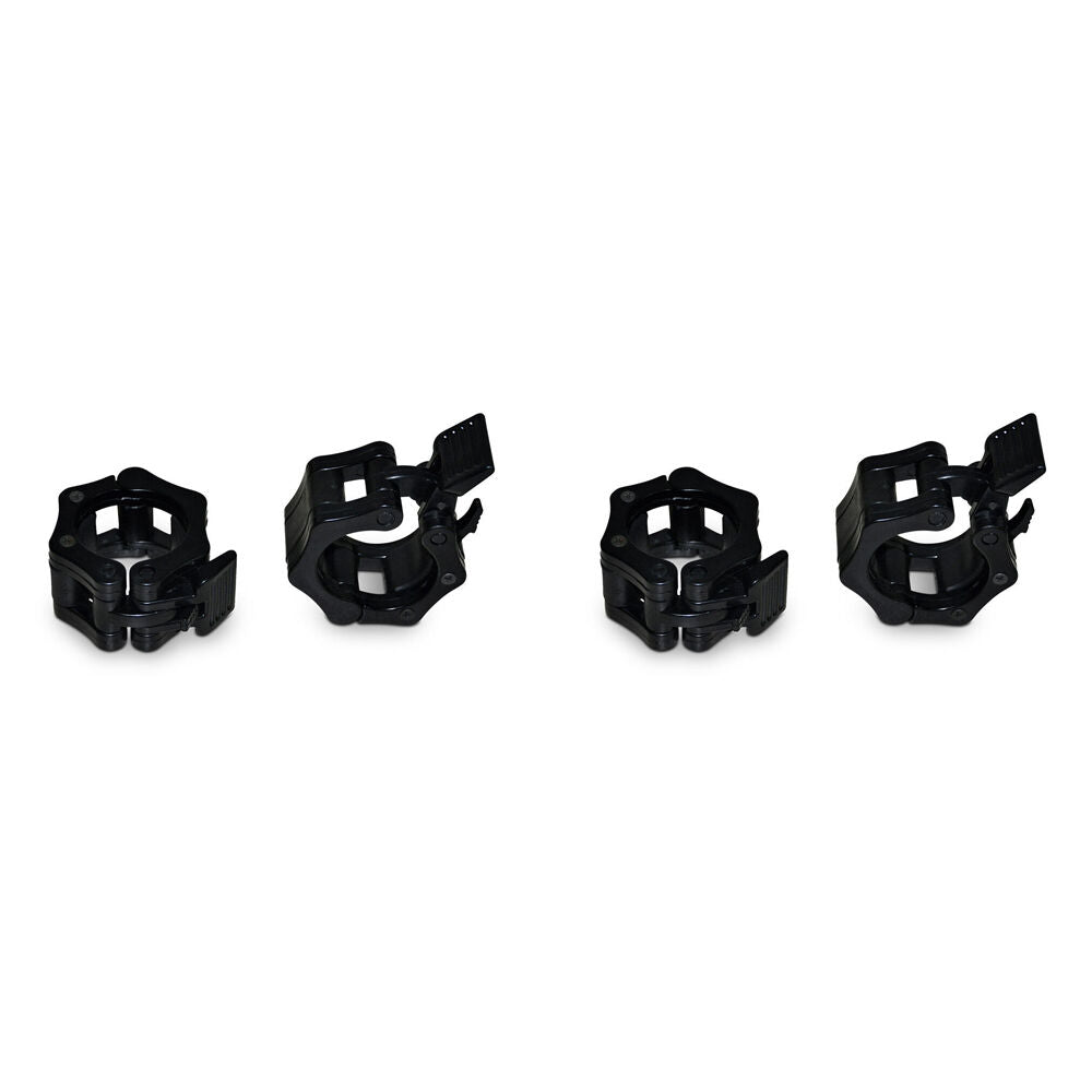 2x 2pc Quick Release Barbell Collar Pair For Olympic Bars Black